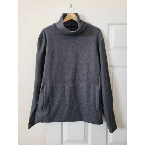 Nike Mens Yoga Long Sleeve Funnel Neck Training Top CU6255-010 Black S NWT - Picture 2 of 12